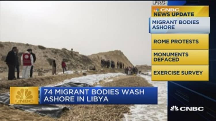 CNBC update: Migrant bodies ashore