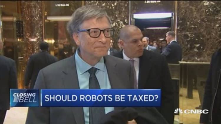 Gates: Robot tax would slow down automation