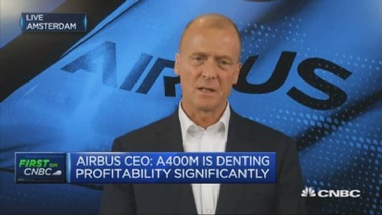 Well positioned in America, says Airbus CEO