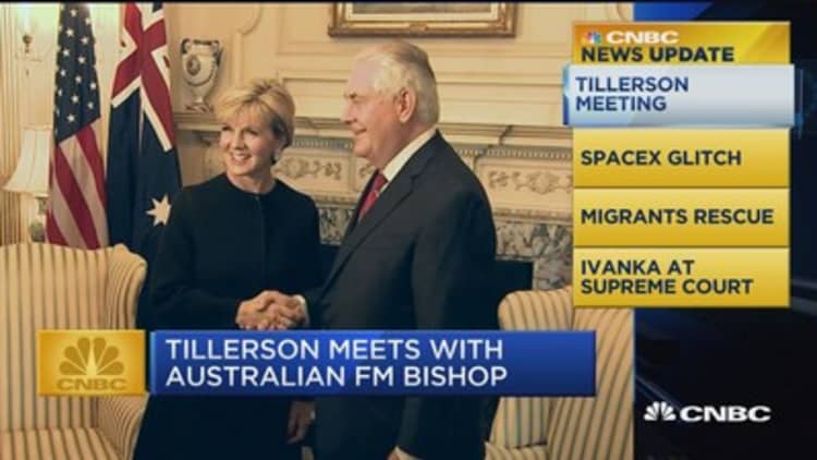 CNBC Update: Tillerson meets with Australian FM Bishop