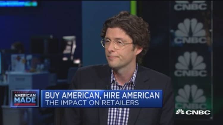 Retail repercussions of 'buy American, hire American'