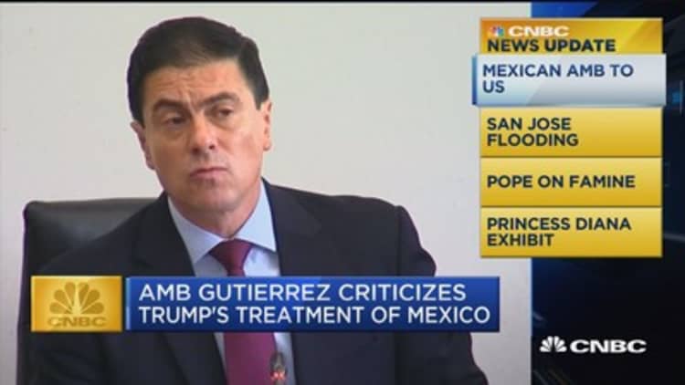 CNBC Update: Mexican ambassador to US speaks out against Trump