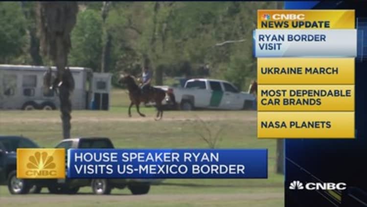 CNBC Update: Speaker Ryan saddles up to visit border