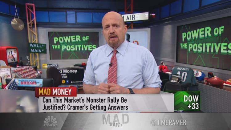 You'd be a fool to bet against the market now: Cramer