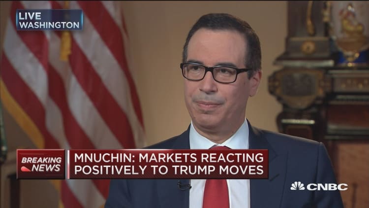 Mnuchin: We 'absolutely' view the stock market as a report card