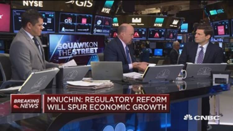 Cramer: Mnuchin speaks a more sophisticated language than most on Wall St.