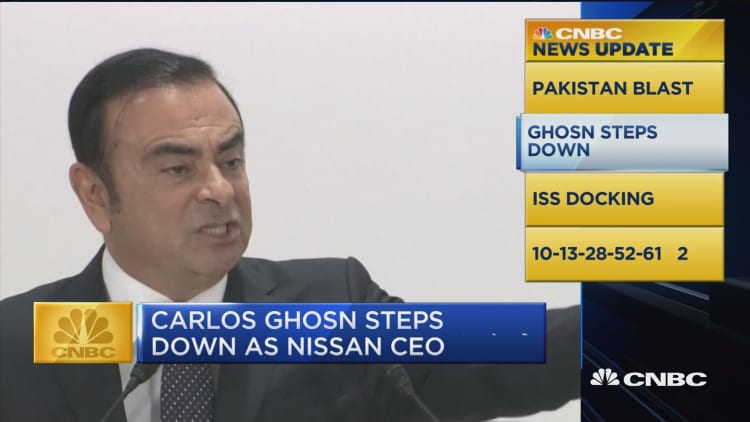 CNBC update: Ghosn steps down 