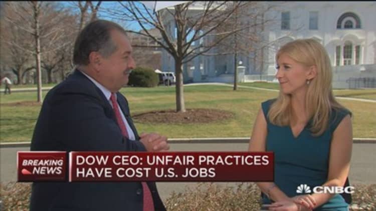 Dow Chemical CEO: Business needs 'red carpet, not red tape'