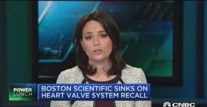 Boston Scientific sinks on heart valve system recall