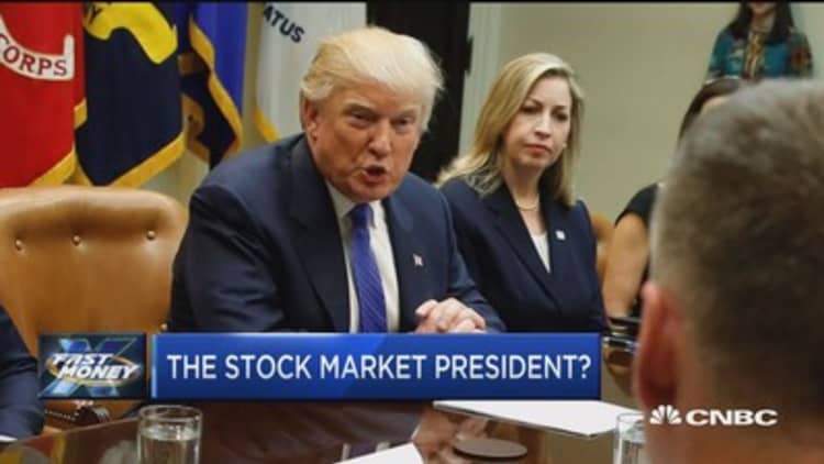 Trump the first stock market president?