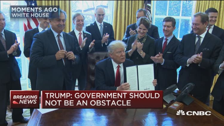 President Trump signs executive order on regulatory reform