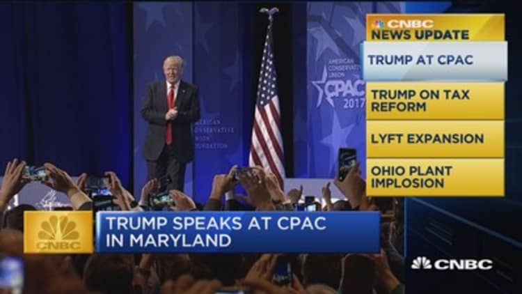 CNBC Update: Trump speaks at CPAC in Maryland