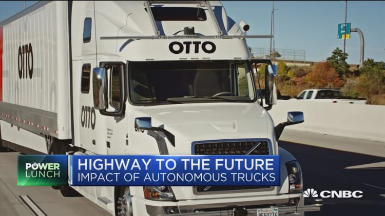 Driverless trucks rev up