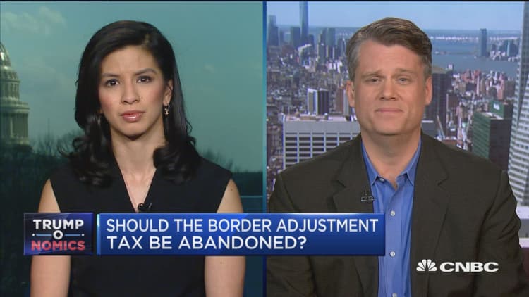 White House denies Axios border adjustment report