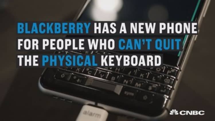 BlackBerry’s KEYone has a physical keyboard