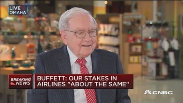 Buffett: Tweaked airline position 