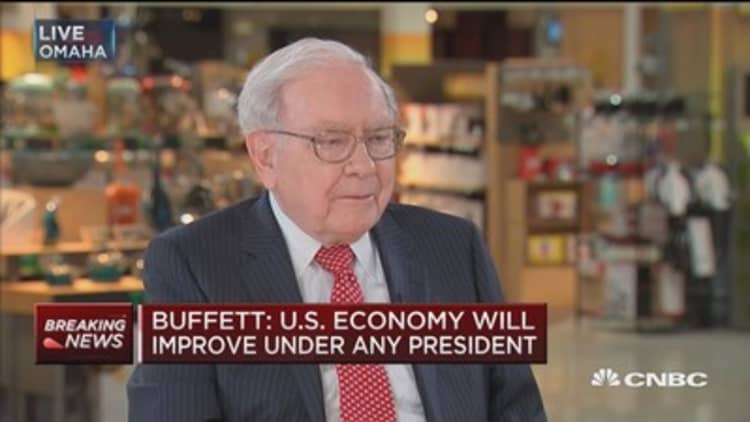 Buffett: Economy will be better off four years from now