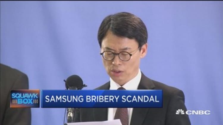 South Korea accuses Samsung heir of bribery and other charges