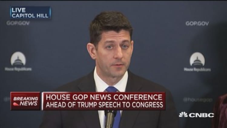 Ryan: Democrats don't want to repeal Obamacare