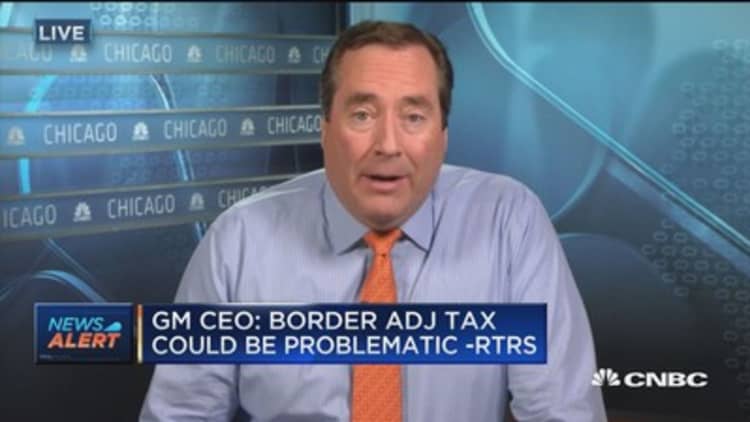 GM CEO: Border adjustment tax could be problematic -RTRS