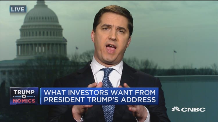 What investors want from President Trump's address to Congress