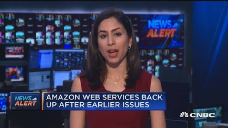 Amazon Web Services back up after earlier issues