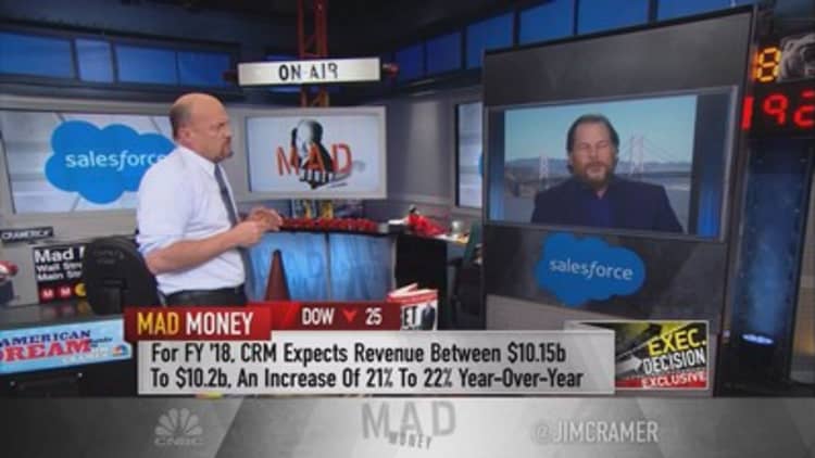 Salesforce CEO Marc Benioff ties conservative guidance to foreign exchange
