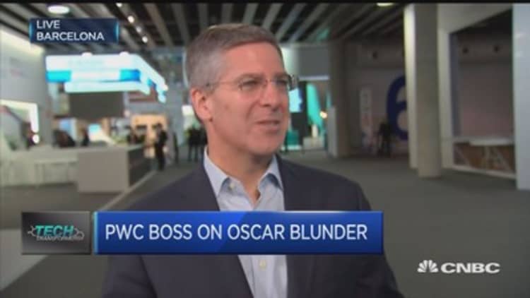 We take responsibility for Oscars mix up: PWC chair