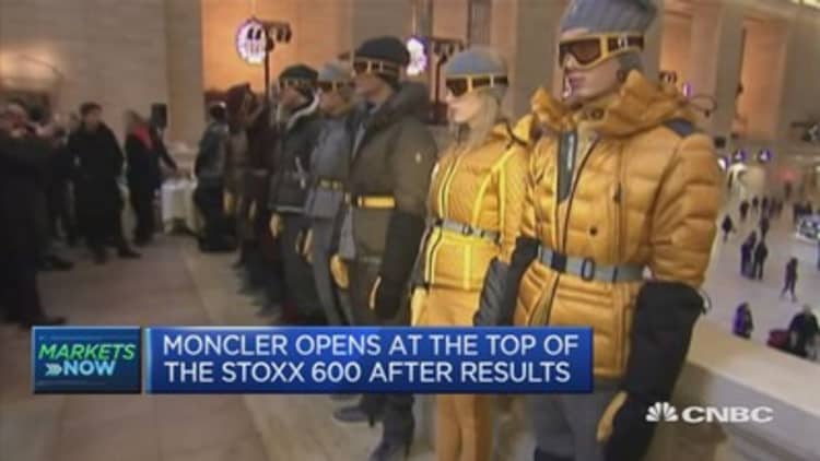 Moncler opens at the top of the Stoxx 600 after results