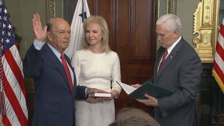 Wilbur Ross wore some expensive slippers to Trump's speech