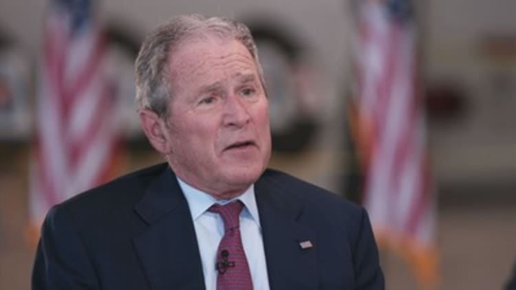 Former President Bush speaks out again