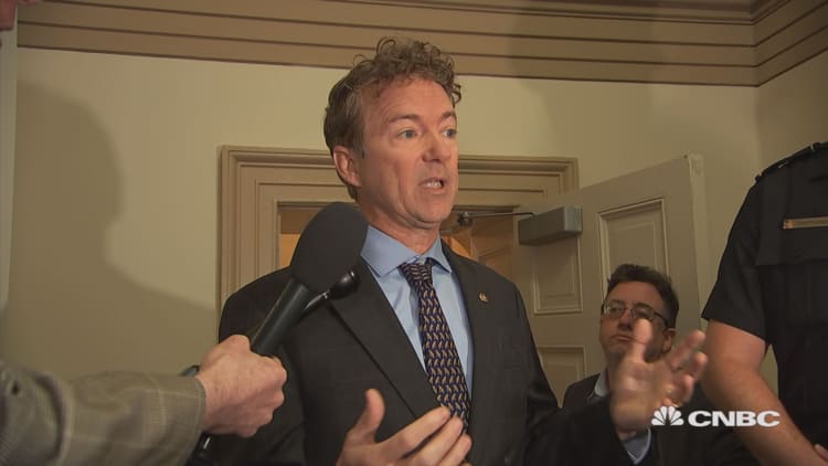 Rand Paul rails against access to Obamacare bill