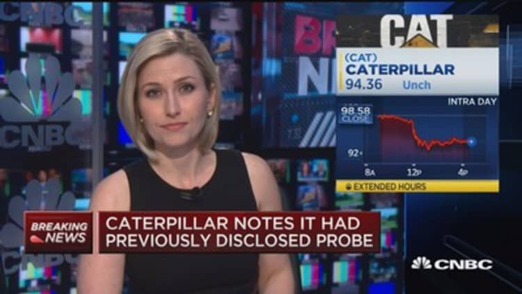 Caterpillar: Searches are likely part of tax probe