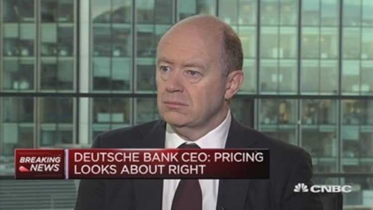 I’m not at all weary of Deutsche Bank, says CEO