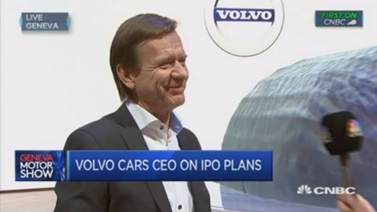 Geely will decide on an IPO: Volvo Cars CEO 