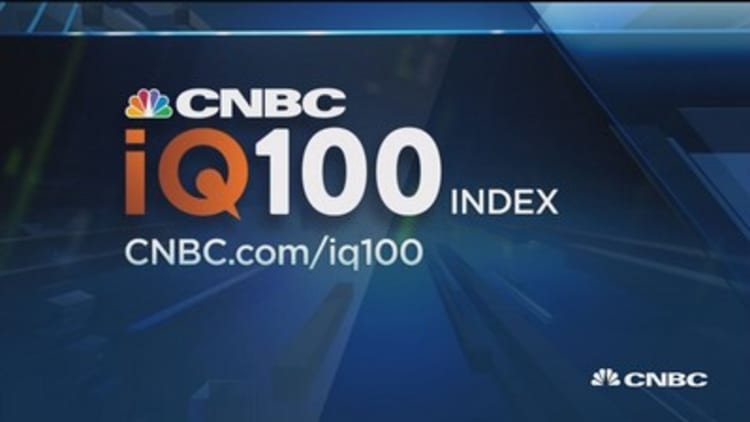 New highs in the CNBC IQ 100 Index