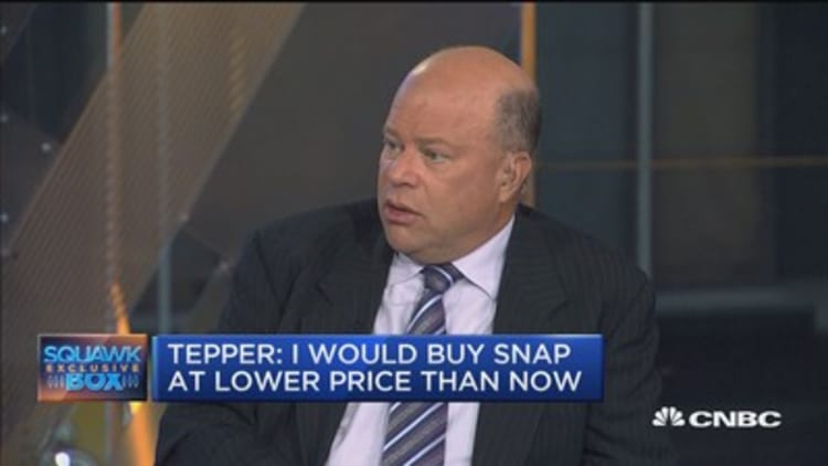 Billionaire investor David Tepper says he bought Snap on IPO