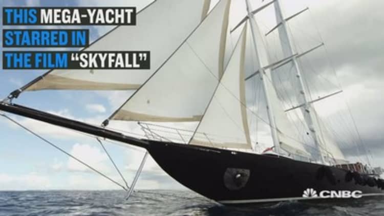 yacht from skyfall