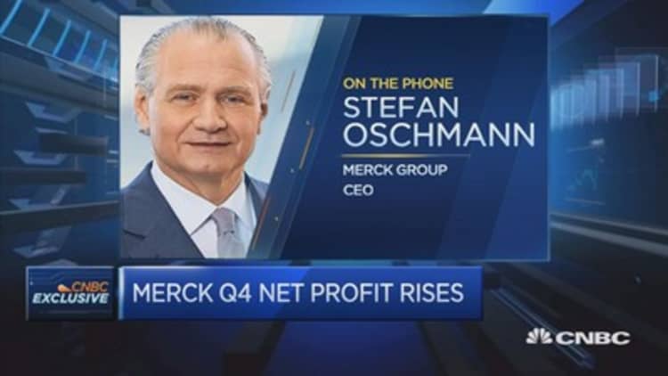 Merck KGaA sees surge in fourth-quarter net profit 