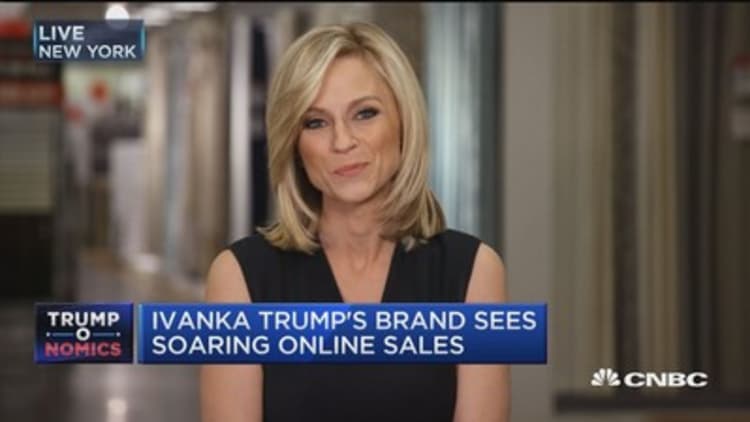 Ivanka Trump's brand sees soaring online sales