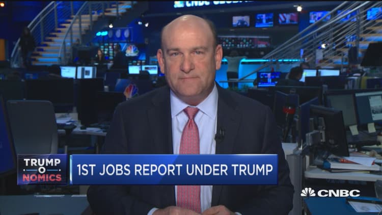 Trump's first jobs report drives rate hike expectations
