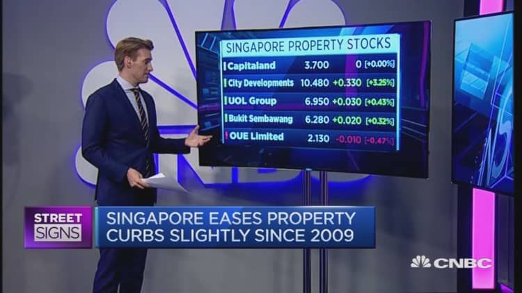 Singapore eases property curbs for the first time since 2009