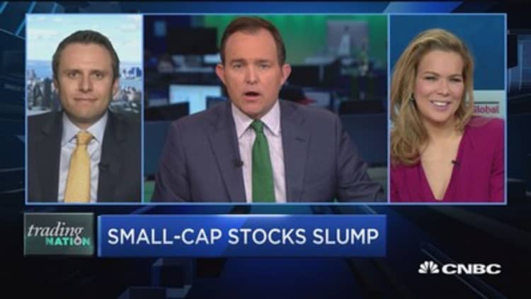 Trading Nation: Small-cap stocks slump