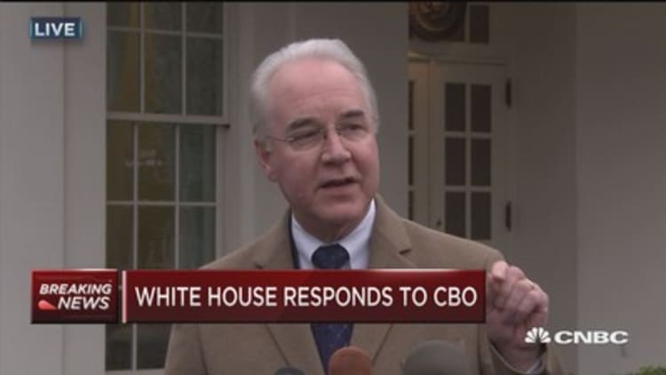 Price: CBO 'has it wrong'
