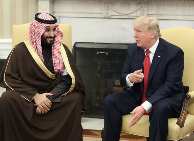 Premium Trump y el ministro de defensa de Arabia Saudita 