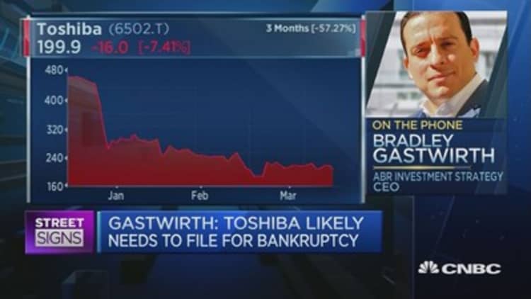 Toshiba could file for bankruptcy: Expert