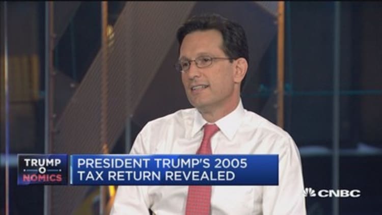 Trump's taxes 'a win for the White House': Eric Cantor