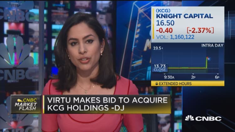 Virtu Financial makes bid to acquire KCG Holdings: DJ