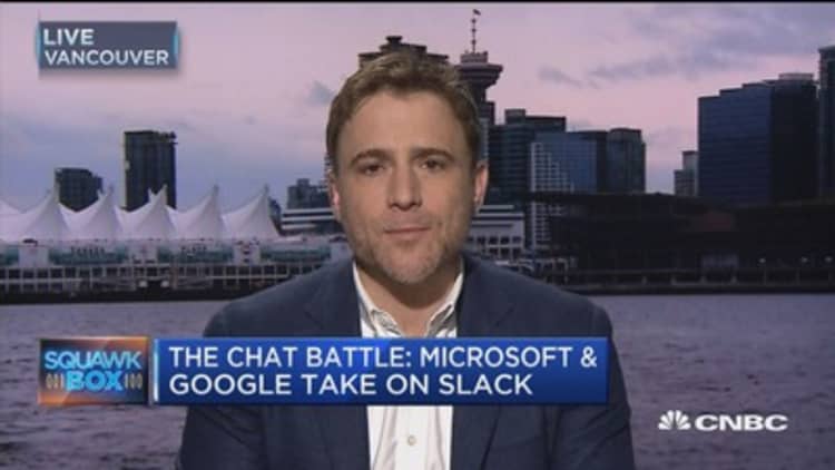 Slack CEO: Chat space will be a 'wide front battle'