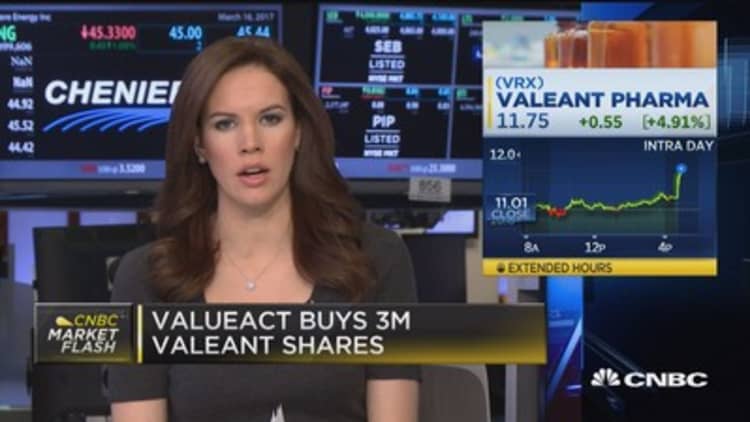 ValueAct buys 3M Valeant shares
